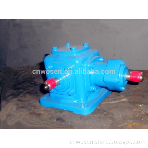 T series of bevel gear reducer 2:1 ratio 90 degree gearbox